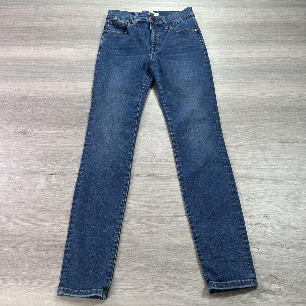Madewell Jeans Womens 25 Blue 9 Inch Mid Rise Skinny Stretch Denim Classic Style